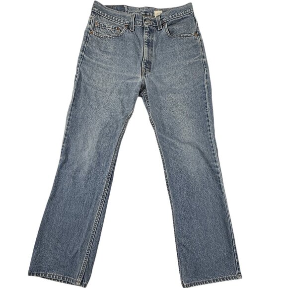Vtg Levi’s 517 Bootcut 33x30 31x29 90s Made In USA Feathering And Fade‎ - Picture 1 of 12